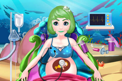 Mermaid Mommy's Cute Baby - Beauty Health Tracker /Princess Surgeon Salon Games For Girls screenshot 2