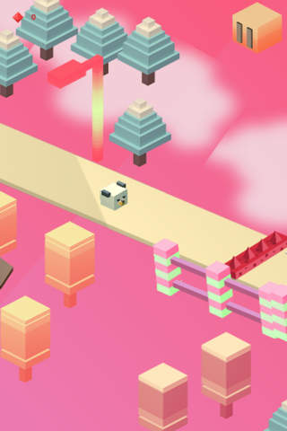 Panda Outing - Cube Town Obstacle Endless Run screenshot 2