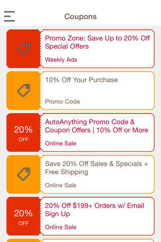 Coupons for AutoAnything screenshot 2
