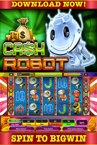 Casino & Las Vegas: Slots Of Spin Robot Free game screenshot 2