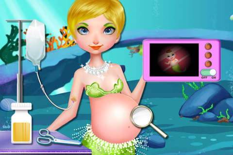 Mermaid Mommy Surgery Simulator - Beauty Ocean Clinic/Baby Salon Care screenshot 2
