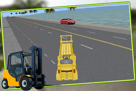 City Car Lifter Simulator 3D Pro - HD fork lifter driving challenge on road 2016 screenshot 2