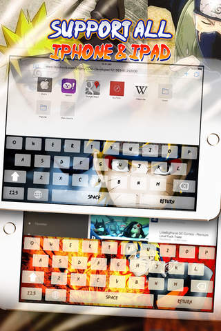 Keyboard – Manga & Anime : Custom Color & Wallpaper Keyboard Themes in Ninja Naruto Style screenshot 3