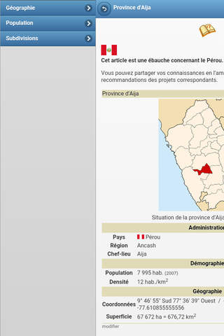 Provinces of Peru screenshot 3