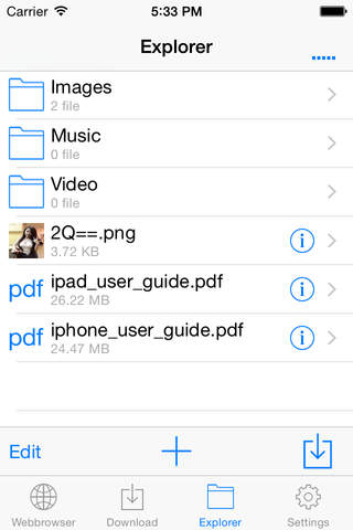 IDM (Internet Manager for Cloud ) - Manage Video, Music and Document. screenshot 2