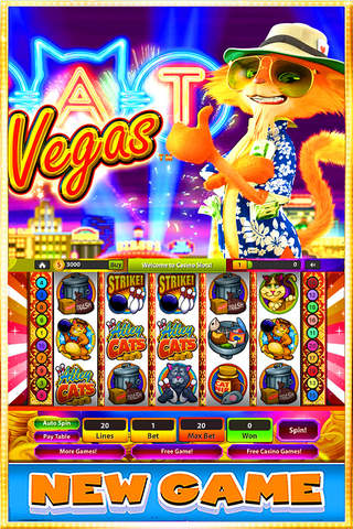 777 Casino&Slots: Number Tow Slots Of Cats And Cash Machines HD screenshot 2