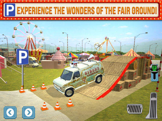 Screenshots of Amusement Park Fair Ground Circus Trucker Parking Simulator for iPad