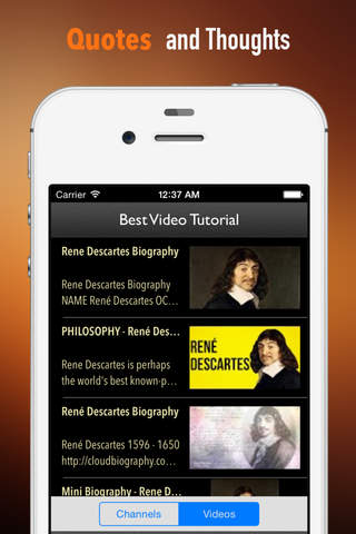 Rene Descartes Biography and Quotes: Life with Documentary screenshot 3
