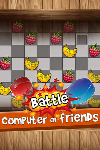Checkers Board Puzzle Free - “ Fruits and Berries Game with Friends Edition ” screenshot 3