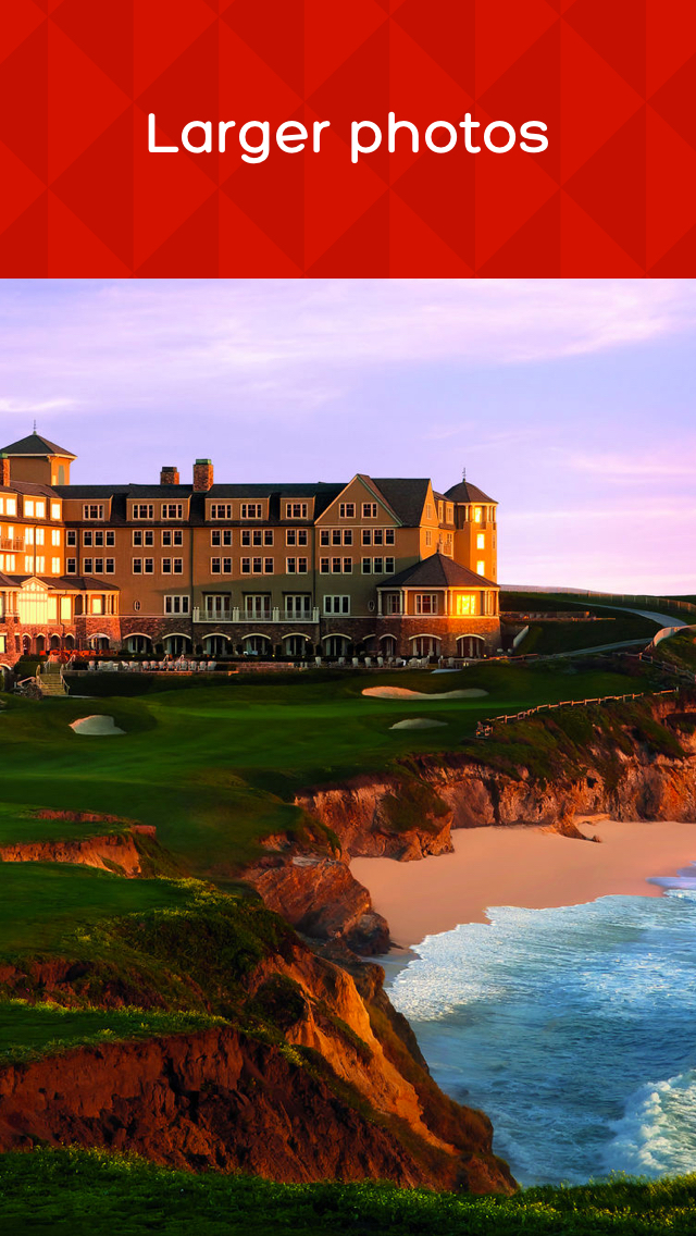 Screenshots of Hotels.com for iPhone