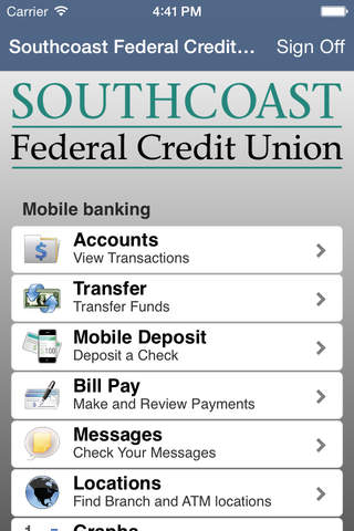 Southcoast Federal Credit Union Mobile screenshot 2