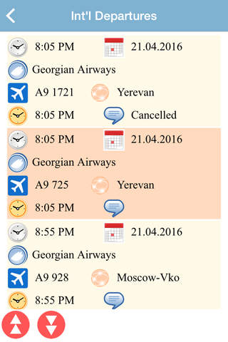 Tbilisi Airport Flight Status Live Shota screenshot 2