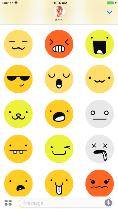 99 Emoji - Stickers for iMessage screenshot 3