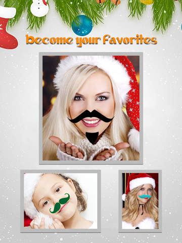Christmas Moustache Booth Pro - Sticker Photo Editor to Grow Santa Claus Beard over Yr Face Entertainment