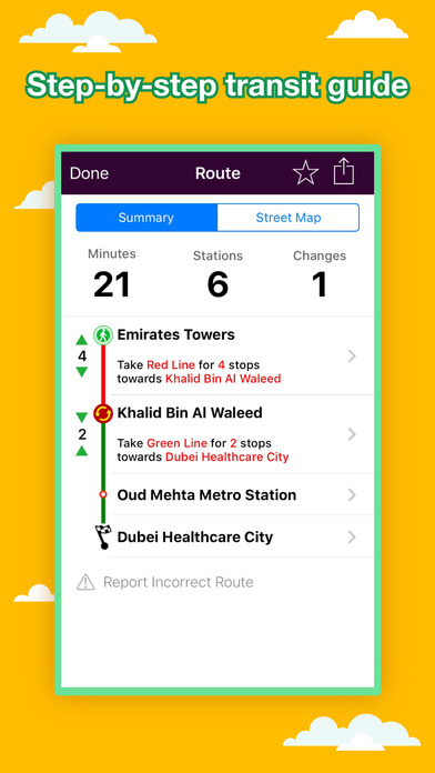 Dubai Transport Map - Subway Map and Route Planner screenshot 3