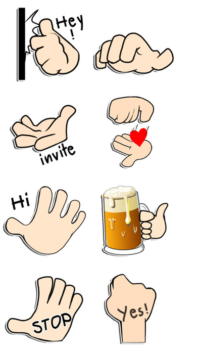 Like Stickers : Hand Signs screenshot 2