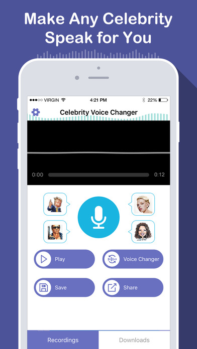Celebrity Voice Changer - Funny Soundboards App screenshot 2
