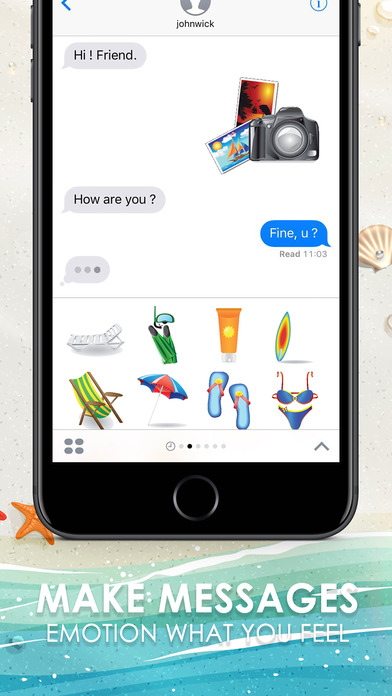 Holiday Emoji Stickers Keyboard Themes ChatStick screenshot 2