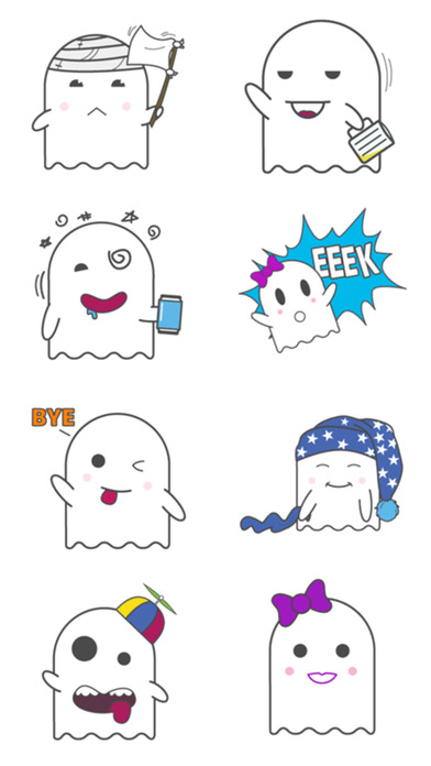 Funny Ghost Story - Stickers for iMessage screenshot 3