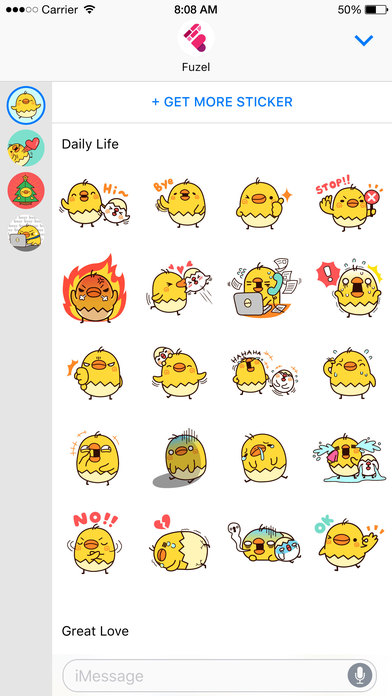 Chewy & Chirpy stickers screenshot 2
