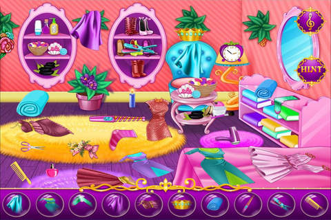 Princess Messy Room - girls game screenshot 2