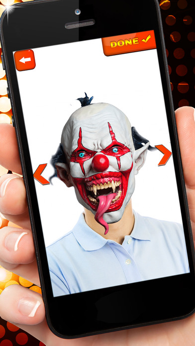 Killer Clown Photo Stickers For Face Makeover screenshot 3