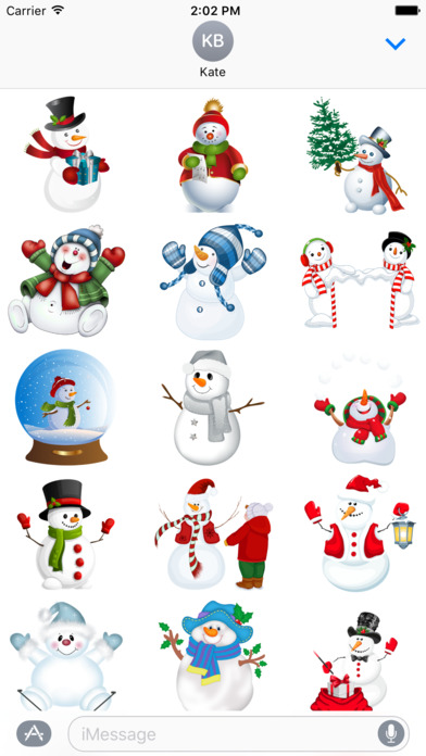Frosty The Snowman Stickers for iMessage screenshot 2