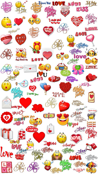 Love Stickers Pack 500 for iMessage screenshot 2