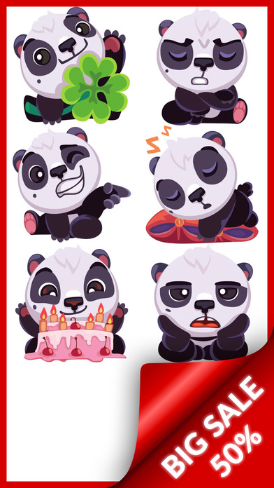 Panda Stickers! screenshot 4