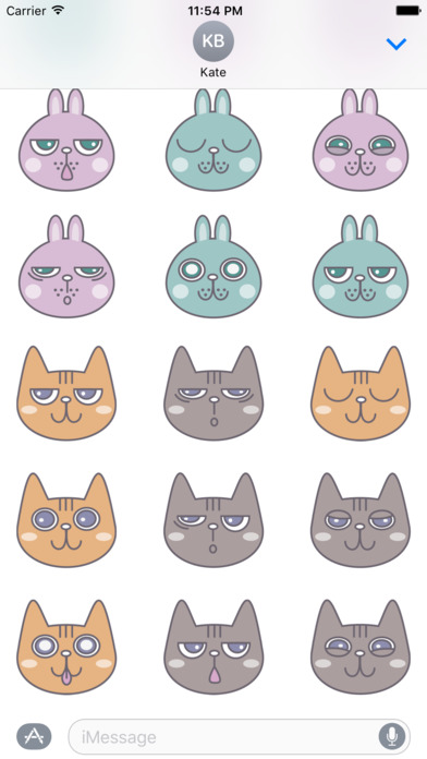 Emoticon Cat and Friends screenshot 3