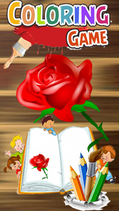 Rose Kids Coloring Best Version screenshot 2
