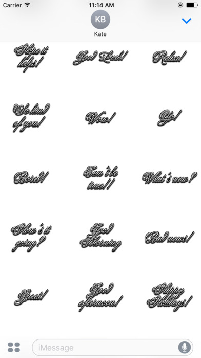 Expressions Calligraphy Stickers screenshot 3