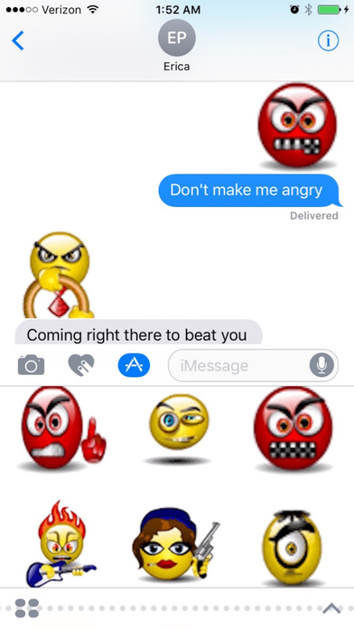 Animated Angry Smileys for iMessages screenshot 4