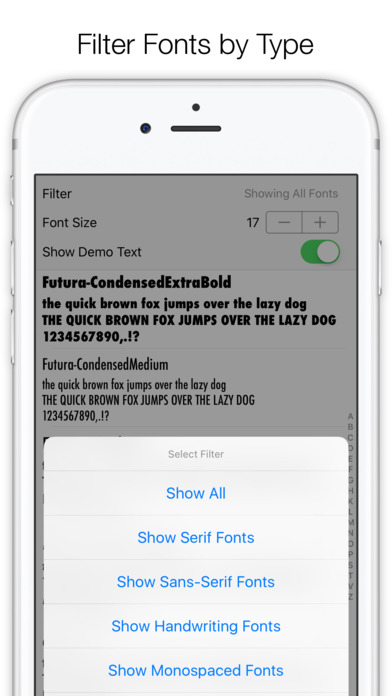 Font Viewer, Test System Fonts on your Device screenshot 2