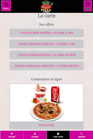 Royale Pizza Villeneuve screenshot 3