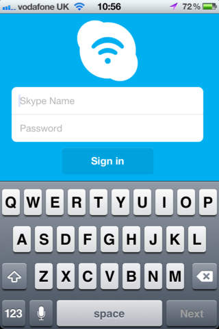 Skype WiFi screenshot 2