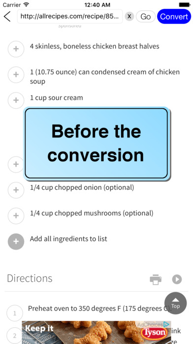 Recipe Convert - Automatically convert recipes screenshot 3