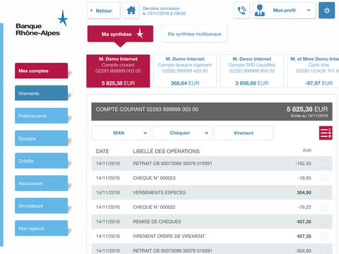 Banque Rhône-Alpes pour iPad screenshot 2