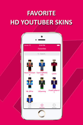 HD Youtuber Skins - Best Skins for Minecraft PE screenshot 4