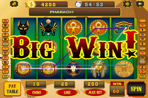 Fire Pharaoh's Treasure Slots in Casino Best Slot Machines Free screenshot 2