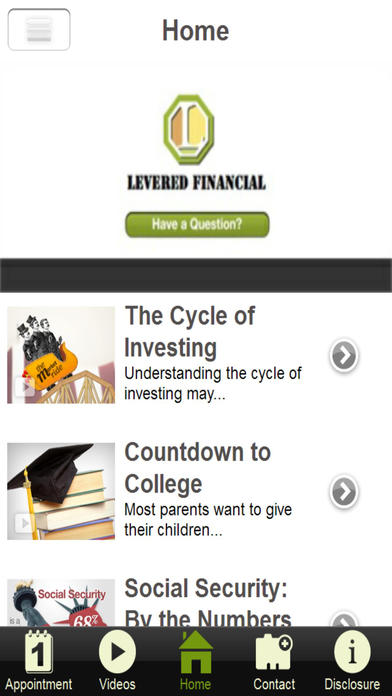 Levered Financial screenshot 2