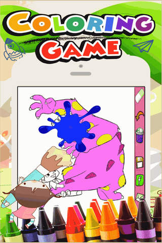 Coloring Games Sulley Monster Version screenshot 2