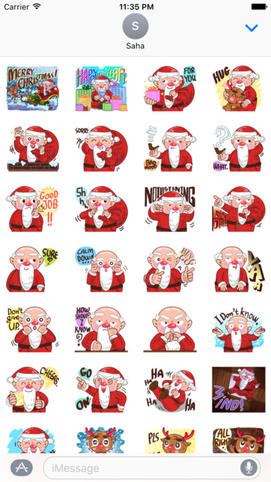 Santa Claus Stickers Pack screenshot 3