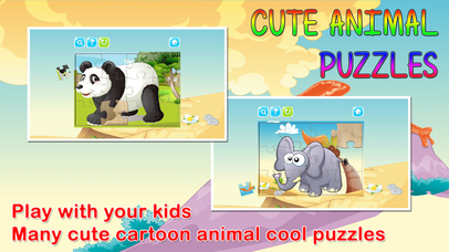 Animal Jigsaw Puzzles Educational Games for Kids screenshot 2