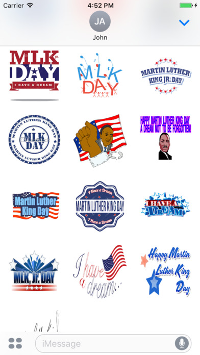 Martin Luther King Day Stickers screenshot 3