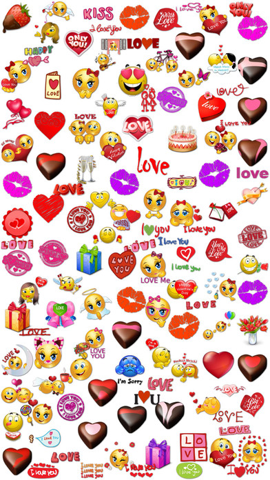 Love Stickers Pack 500 for iMessage screenshot 3