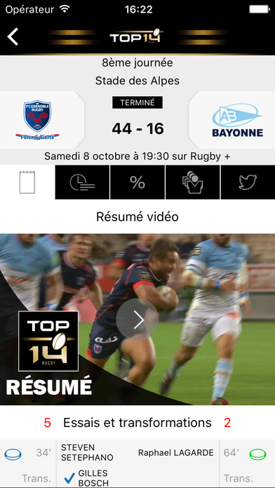 Ligue Nationale de Rugby screenshot 3