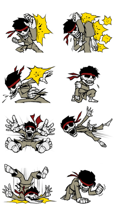 Skeleton Fighter - Stickers! screenshot 3