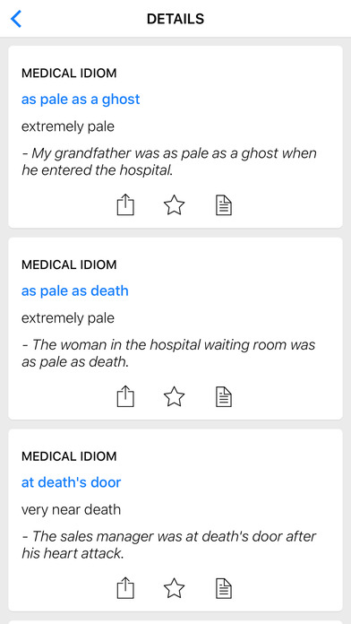 Animal & Medical idioms screenshot 2
