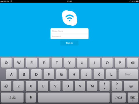 Скриншот из Skype WiFi